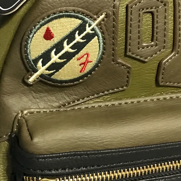 Star Wars Boba Fett Mini LoungeFly Backpack - Picture 2 of 6